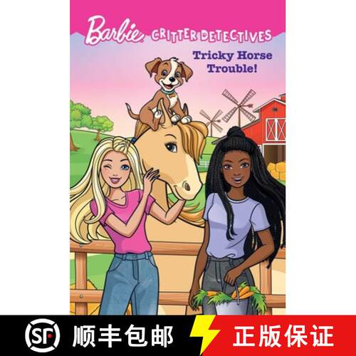 【3-4周达】Barbie: Tricky Horse Trouble! (Critter Detectives) [9781640365407]