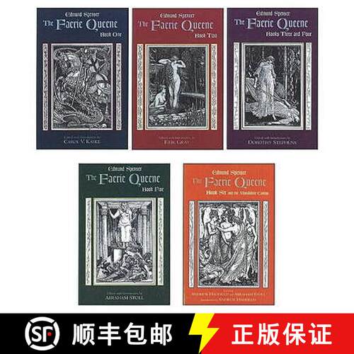 【3-4周达】Faerie Queene: Complete in Five Volumes: Book One; Book Two; Books Three and Four; Book Fi... [9780872209411]