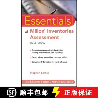【3-4周达】Essentials Of Millon Inventories Assessment, Third Edition [Wiley心理学] [9780470168622]