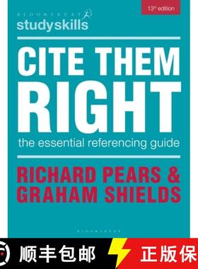 预订 Cite Them Right: The Essential Referencing Guide [9781350497016]