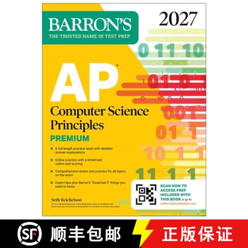 预订 AP Computer Science Principles Premium, 2027:  6 Practice Tests + Comprehensive Review + Online ... [9798349701542]