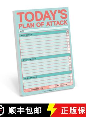 【3-4周达】Knock Knock Today’s Plan of Attack Great Big Stickies (Pastel Version) [9781683495123]