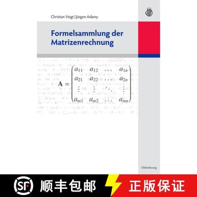 【3-4周达】Formelsammlung Der Matrizenrechnung [9783486583502]