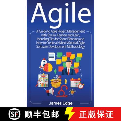 【3-4周达】精装 Agile: A Guide to Agile Project Management with Scrum, Kanban, and Lean, Including Ti... [9781647483036]