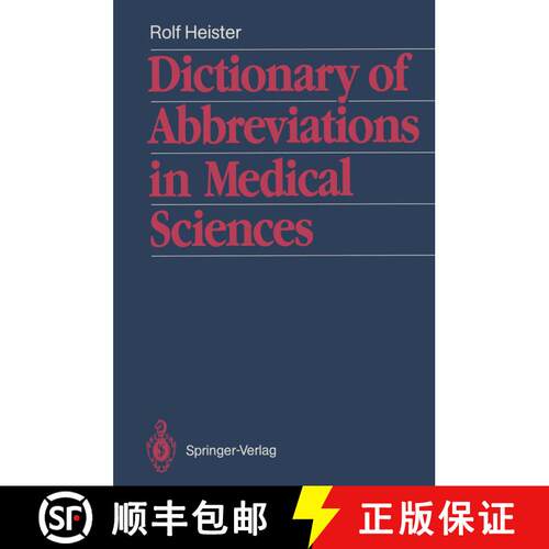 【3-4周达】Dictionary of Abbreviations in Medical Sciences: With a list of the most important medical... [9783642742460]