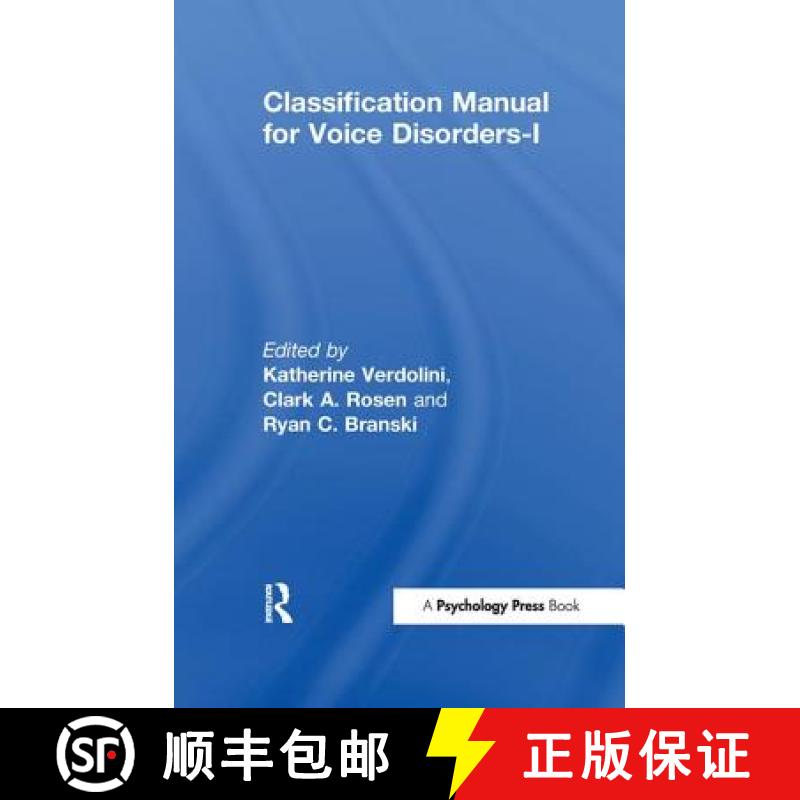 【4周达】Classification Manual for Voice Disorders-I [9781138453852]