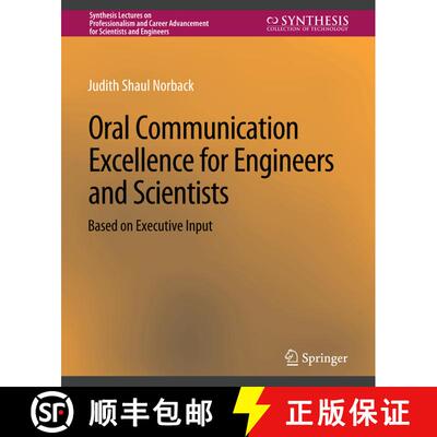 【3-4周达】Oral Communication Excellence for Engineers and Scientists [9783031013812]