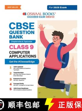 【3-4周达】Oswaal CBSE Question Bank Class 9 Computer Application, Chapterwise and Topicwise Solved P... [9789359580333]