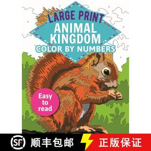Numbers Large Color 预订 Easy 9781398808966 Animal Read Print Kingdom