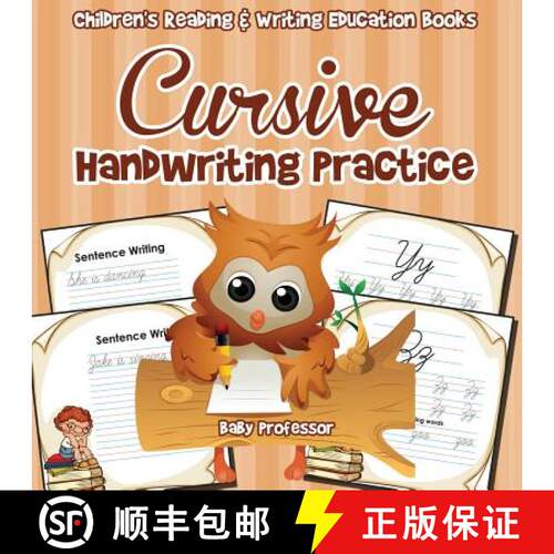 【3-4周达】Cursive Handwriting Practice : Children's Reading & Writing Education Books [9781683263685]