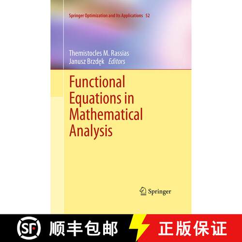 【3-4周达】Functional Equations in Mathematical Analysis (Softcover reprint of the original 1st ed. 2... [9781493951406]