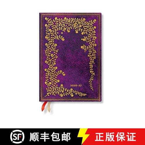 【3-4周达】2027 New York Rose MIDI Horizontal Softcover 18-Month Weekly Planner, 224pg, 80gsm by Pape... [9780349716862]