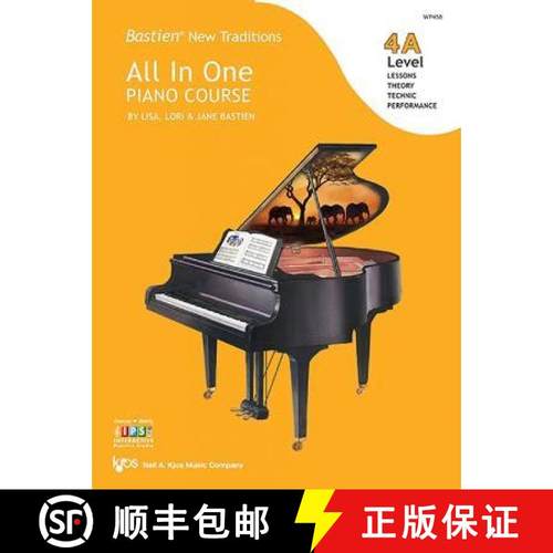 【3-4周达】Bastien New Traditions: All In One Piano Course - Level 4A [9780849798603]