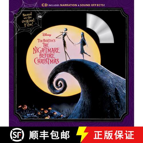 【3-4周达】Tim Burton's The Nightmare Before Christmas: Read-Along Story Book and CD [9781368022286]