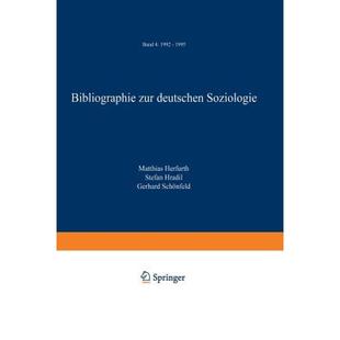 zur Bibliographie 4周达 1995 Band deutschen 1992 Soziologie 9783322899477