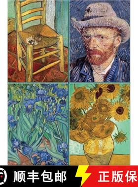 【3-4周达】Set of Four Magnetic Notepads: Van Gogh: A Collection of Handy Notepads with Easy Magnetic... [9780754833178]