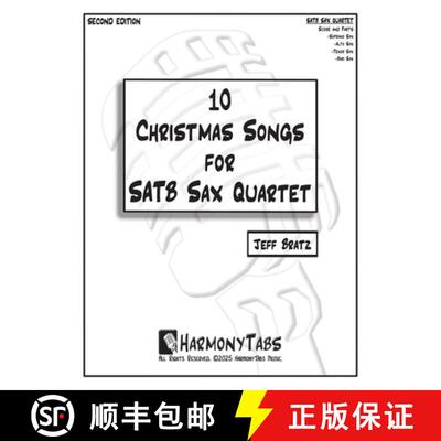 【3-4周达】10 Christmas Songs for SATB Sax Quartet: Second Edition [9781961735187]