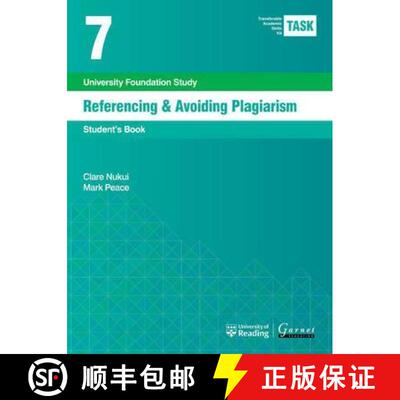 【3-4周达】精装 TASK 7 Referencing & Avoiding Plagiarism (2015) - Student's [9781782601821]