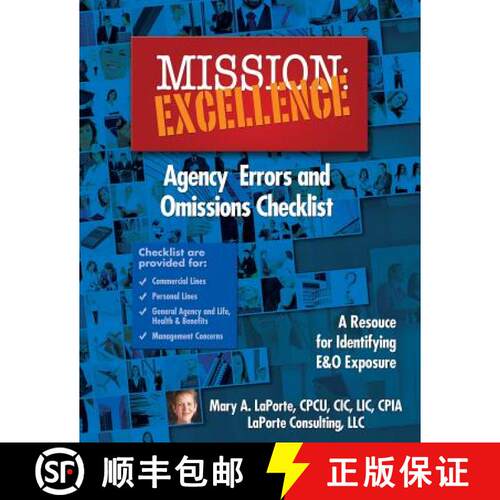 【3-4周达】Mission: EXCELLENCE: Agency Errors and Omissions Checklist [9780998139616]