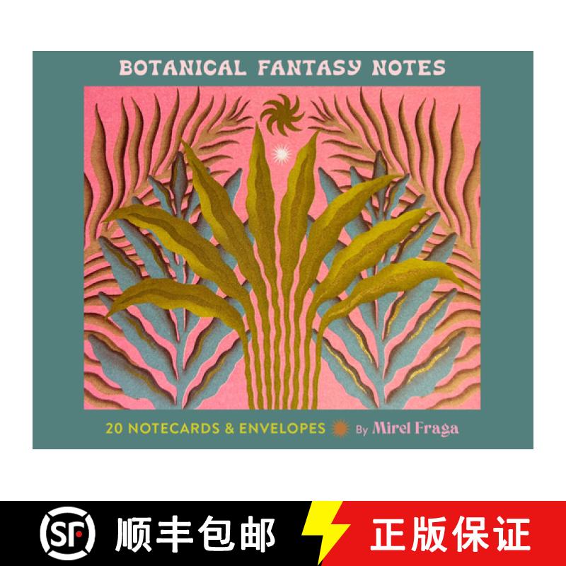 【3-4周达】Botanical Fantasy Notes: 20 Notecards and Envelopes [9781797233369]