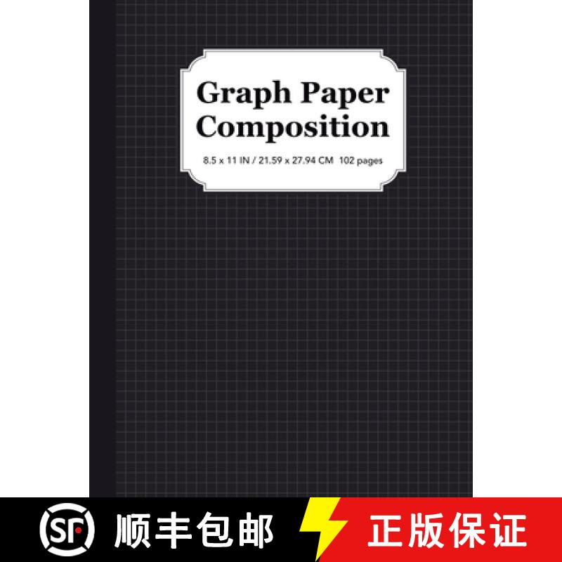 【3-4周达】Graph Paper Composition Notebook: Quad Ruled 5x5, Grid Paper for Students in Math and Science [9781951806040]