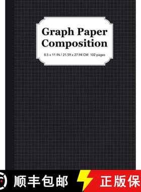 【3-4周达】Graph Paper Composition Notebook: Quad Ruled 5x5, Grid Paper for Students in Math and Science [9781951806040]