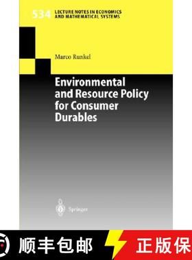 【3-4周达】Environmental and Resource Policy for Consumer Durables [9783540205692]
