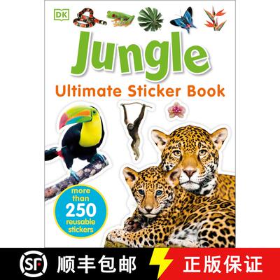 【3-4周达】Ultimate Sticker Book: Jungle: More Than 250 Reusable Stickers [9781465456946]