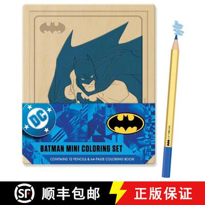 【3-4周达】Batman Mini Coloring Set: Contains 64pp coloring book and 12 premium colored pencils [9798337401805]