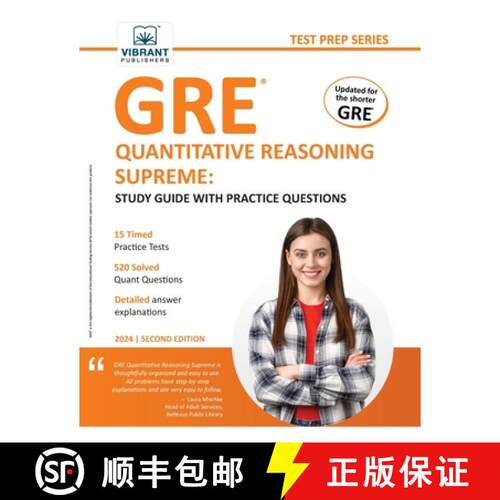 【3-4周达】GRE Quantitative Reasoning Supreme: Study Guide with Practice Questions [9781636512082]