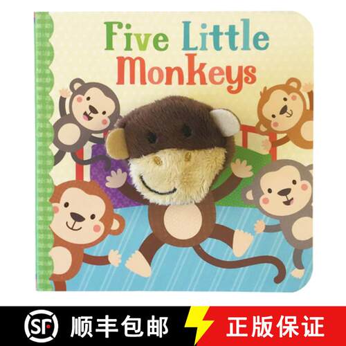 【3-4周达】Five Little Monkeys Puppet Book [9781680524376]