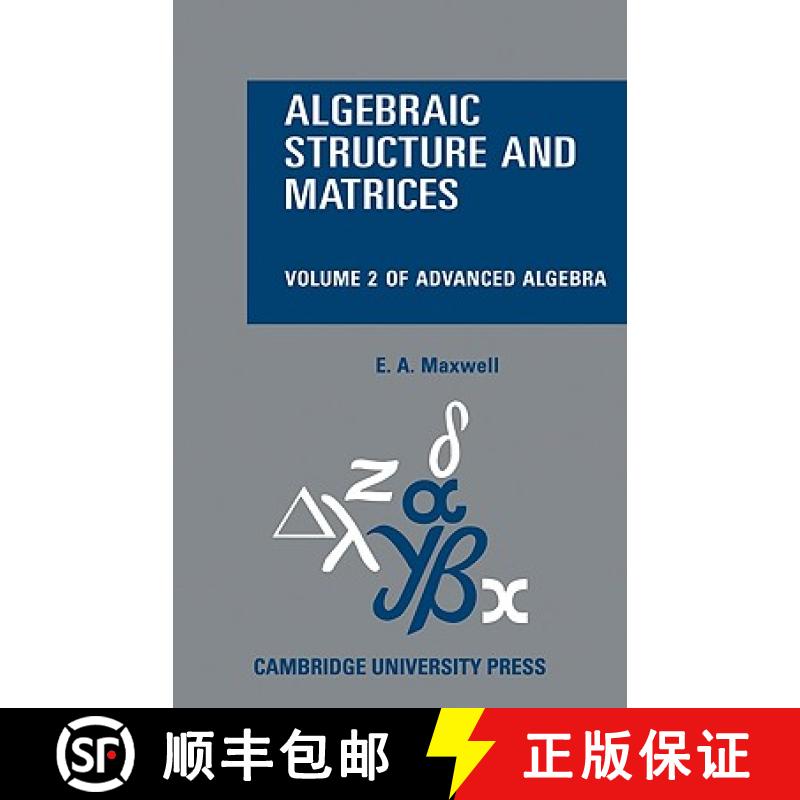 【3-4周达】Algebraic Structure and Matrices Book 2 [9780521109055]