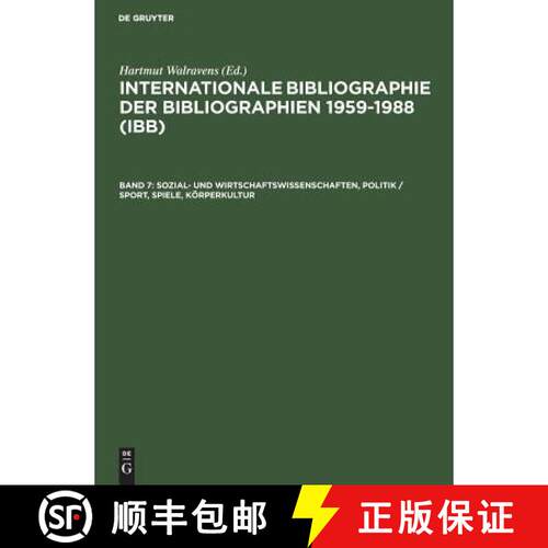 【3-4周达】精装 Sozial- und Wirtschaftswissenschaften, Politik / Sport, Spiele, Koerperkultur [9783598337413]