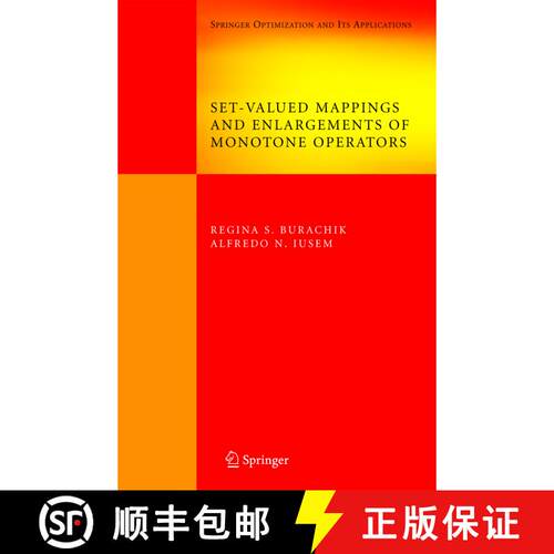 【3-4周达】精装 Set-Valued Mappings and Enlargements of Monotone Operators [9780387697550]