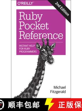 【3-4周达】Ruby Pocket Reference 2e: Instant Help for Ruby Programmers [9781491926017]