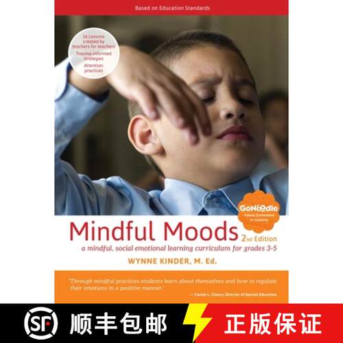【3-4周达】Mindful Moods, 2nd Edition: A Mindful, Social Emotional Learning Curriculum for Grades 3-5 [9781620063972]