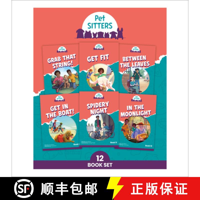 【3-4周达】Phonic Books Pet Sitters: Decodable Phonic Books for Older Readers (CVC, Alternative Conso... [9780593844700]
