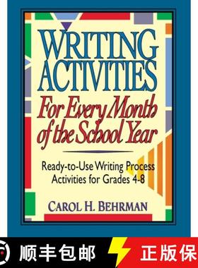【3-4周达】Writing Activities For Every Month Of The School Year: Ready-To-Use Writing Process Activi... [9780787966232]