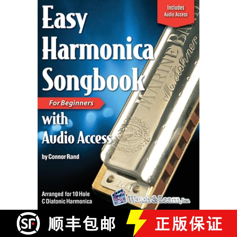 【3-4周达】Easy Harmonica Songbook: with Audio Access [9781940301648]