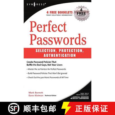【3-4周达】Perfect Passwords: Selection, Protection, Authentication [9781597490412]