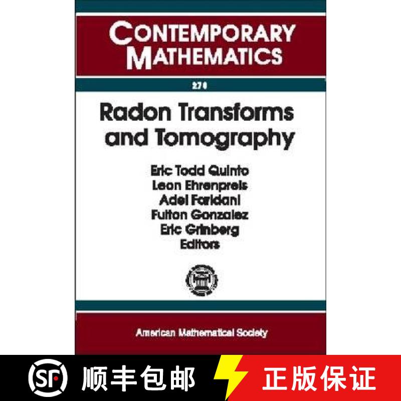 【3-4周达】Radon Transforms and Tomography [9780821821350]