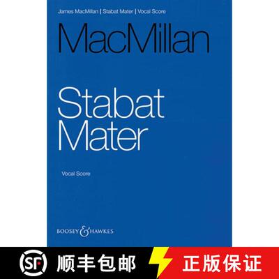 【3-4周达】Stabat Mater: Choir and String Orchestra Vocal Score [9781784544409]