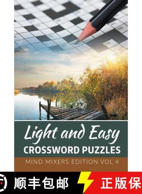 【3-4周达】Light and Easy Crossword Puzzles: Mind Mixers Edition Vol 4 [9781682801987]