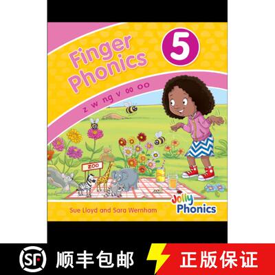 【3-4周达】Finger Phonics Book 5: in Precursive Letters (British English edition) [9781844146475]