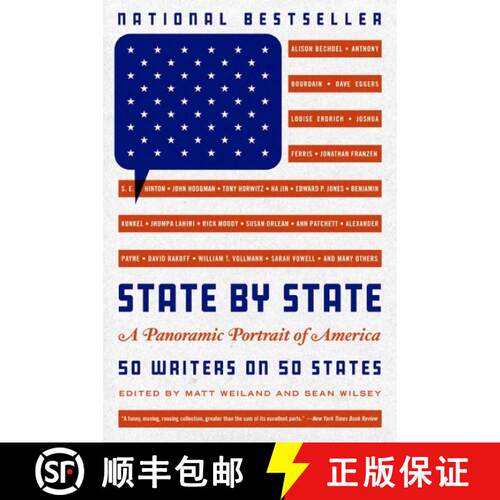 【3-4周达】State by State: A Panoramic Portrait of America [9780061470912]