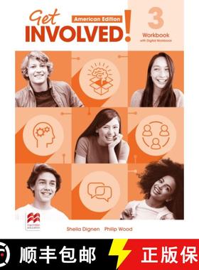 【3-4周达】Get Involved! American Edition Level 3 Workbook and Digital Workbook [9781380072238]