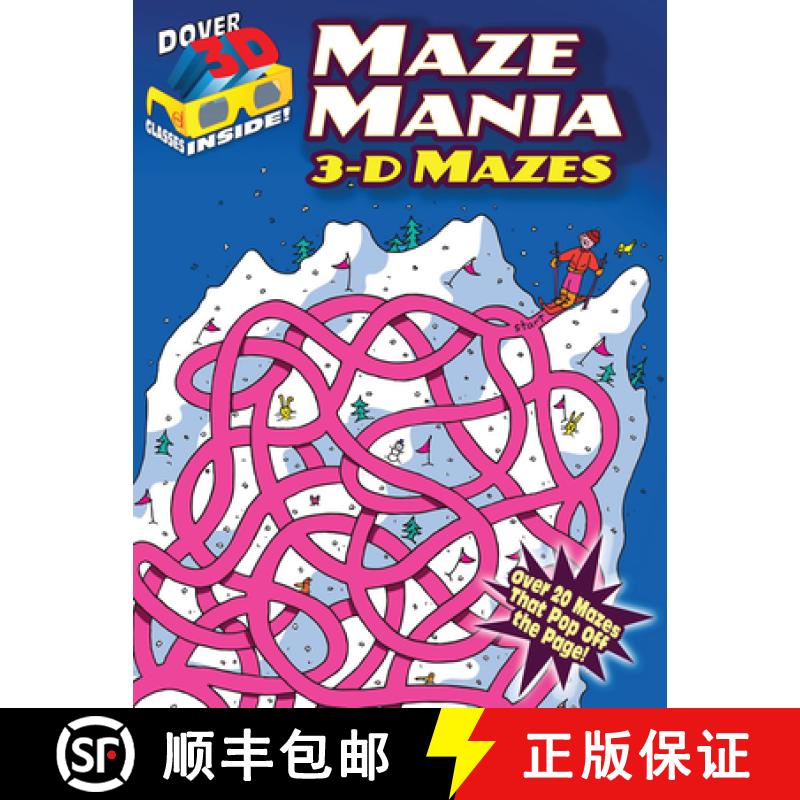 预订 3-D Mazes--Maze Mania [With 3-D Glasses] [9780486490168]