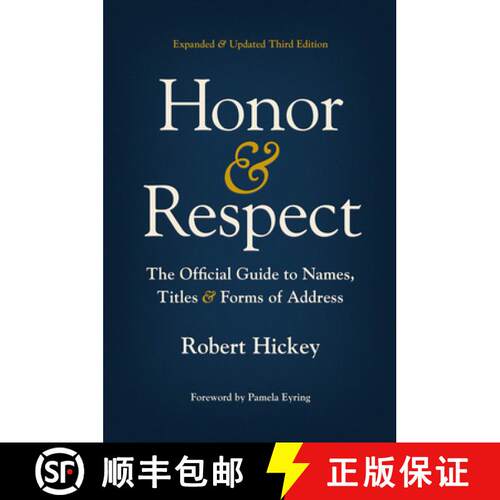 【3-4周达】精装 Honor and Respect – The Official Guide to Names, Titles, and Forms of Address [9780226830667]