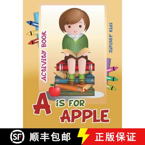 【3-4周达】A is for Apple Activity Book [9781683261414]