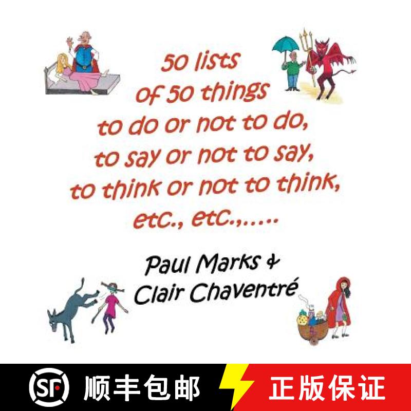 【2-3周达】50 Lists of 50 Things to Do or Not to Do, to Say or Not to Say, to Think or Not to Think, ... [9781785071942]